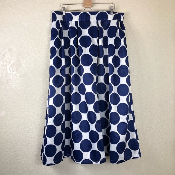 Persun Blue & White Maxi Skirt - Picture 2 of 6